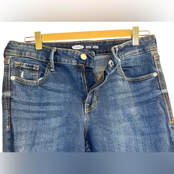 Old Navy Jeans Rockstar Super Skinny Blue Size 10 - Picture 6 of 10